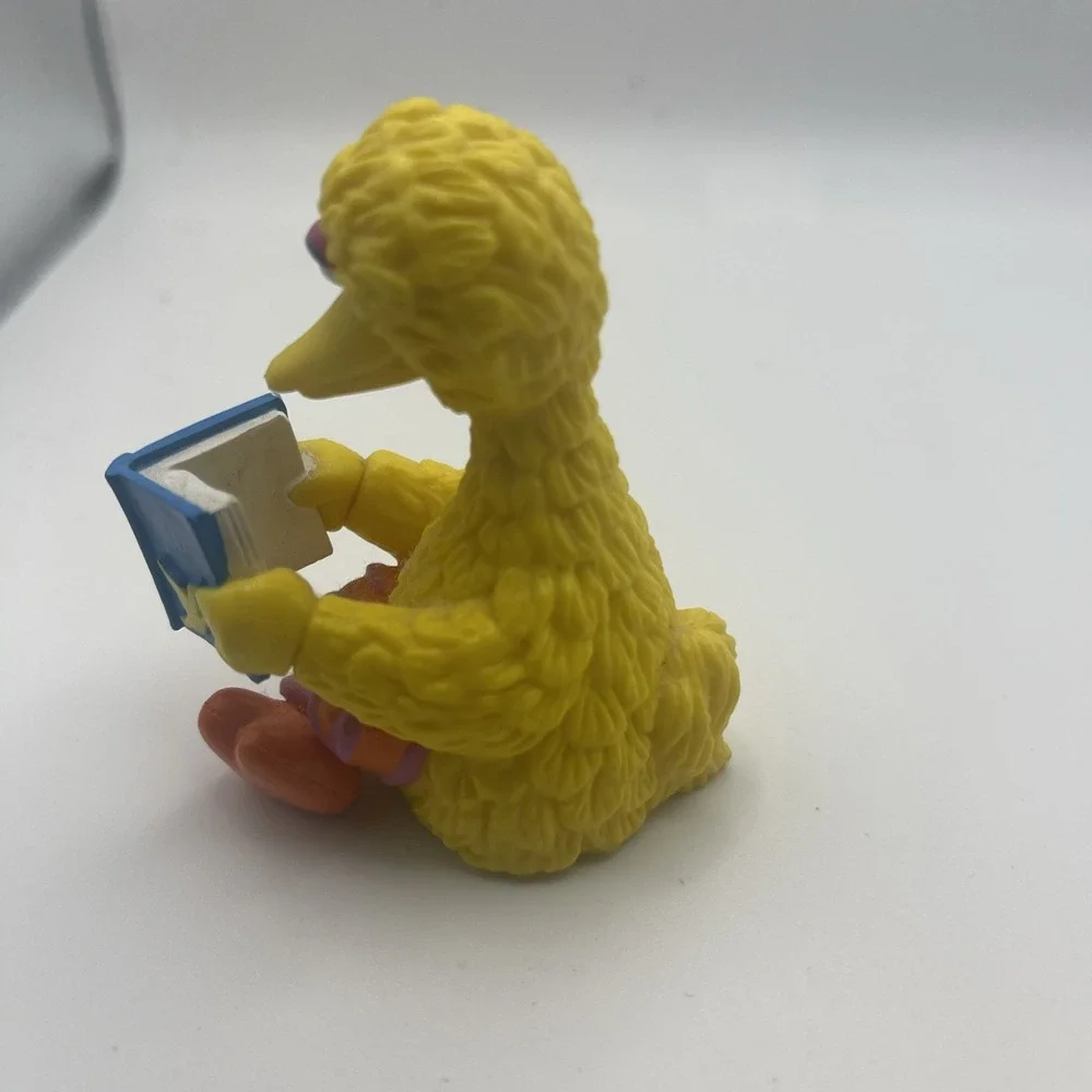 Sesame Street Big Bird Sitting Reading Book PVC Figure Applause Henson Muppet's - Picture 4 of 12